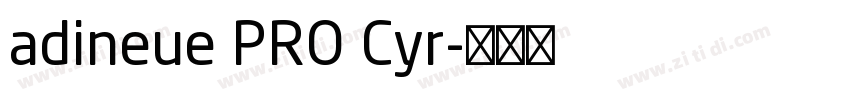 adineue PRO Cyr字体转换